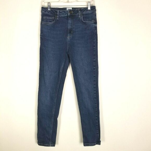 Urban Outfitters BDG Pine High Waist Seamed Cropped Jeans‎ 30 Medium Wash Denim - Picture 1 of 7